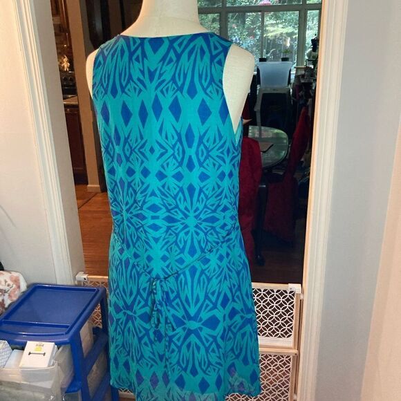 PRIVETT GREEN/BLUE DRESS - SZ Medium - Picture 4 of 10